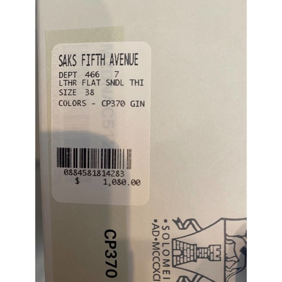 Brunello Cucinelli ankle sandal Designer Leather sz 38/8 Italy Brown $1080 Saks - Picture 9 of 9